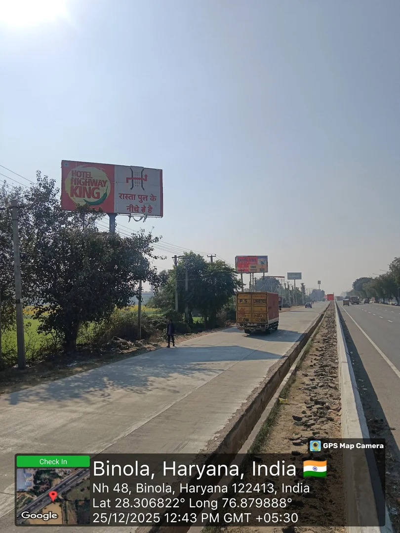 Hoarding at near binola flyover jaipur face, Dharuhera