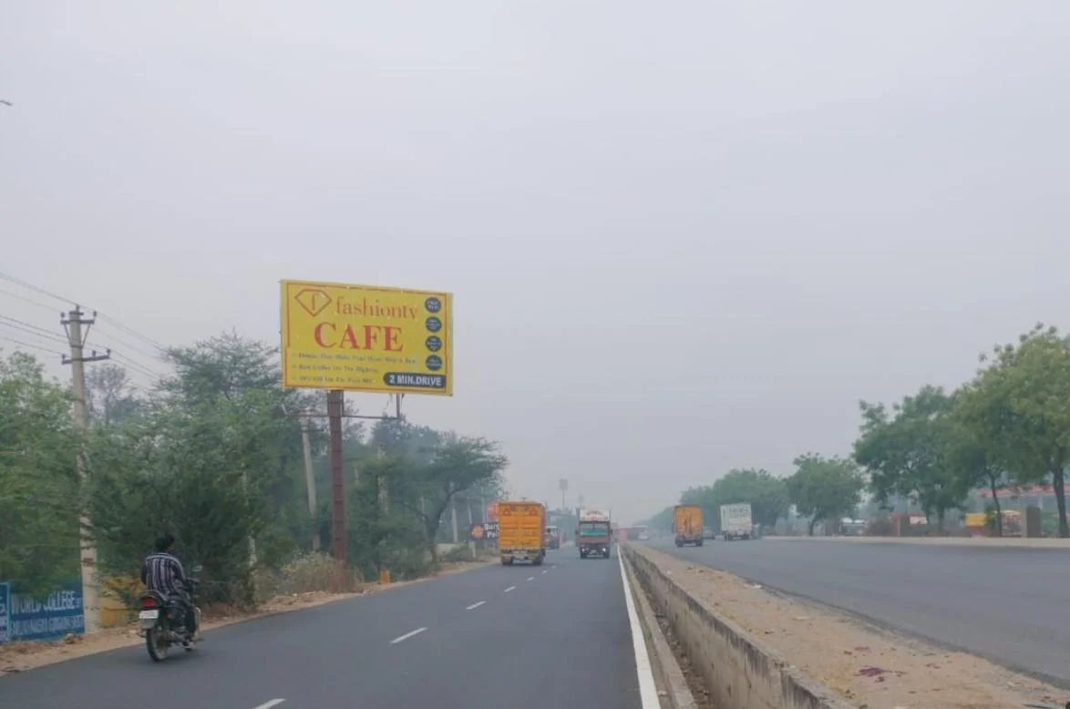 Hoarding at binola chowk, Dharuhera