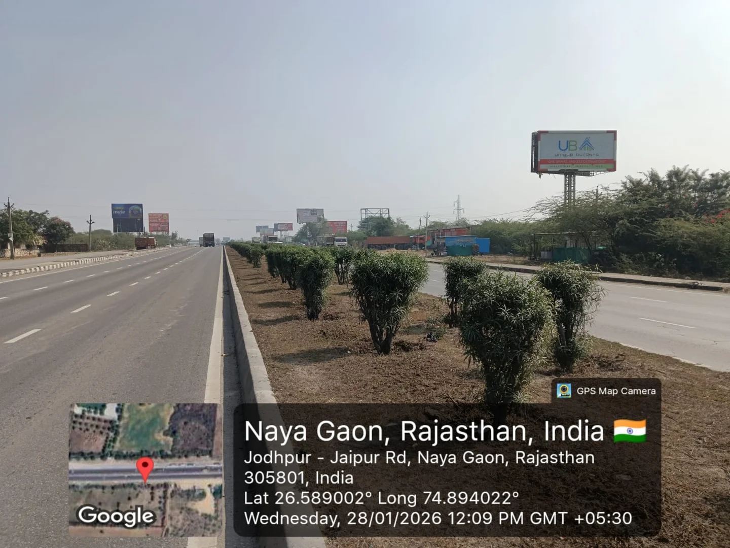 Hoarding at Kishangarh Nr. New Bus Stand Facing Ajmer, Jaipur