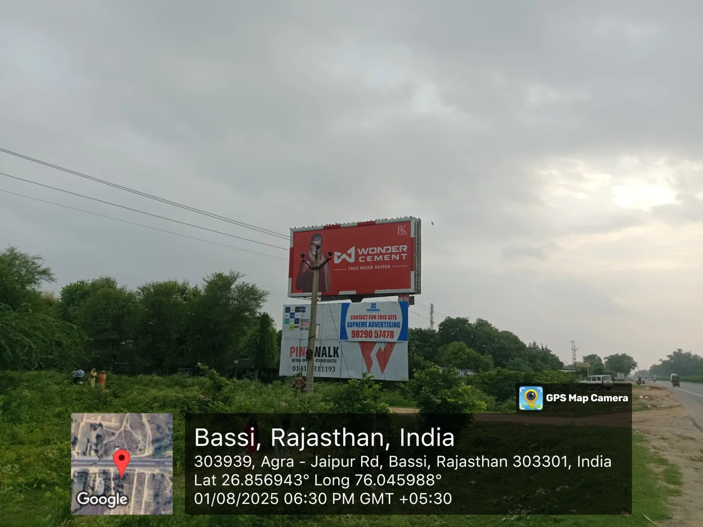 Hoarding at Agra Road Bassi, Jaipur