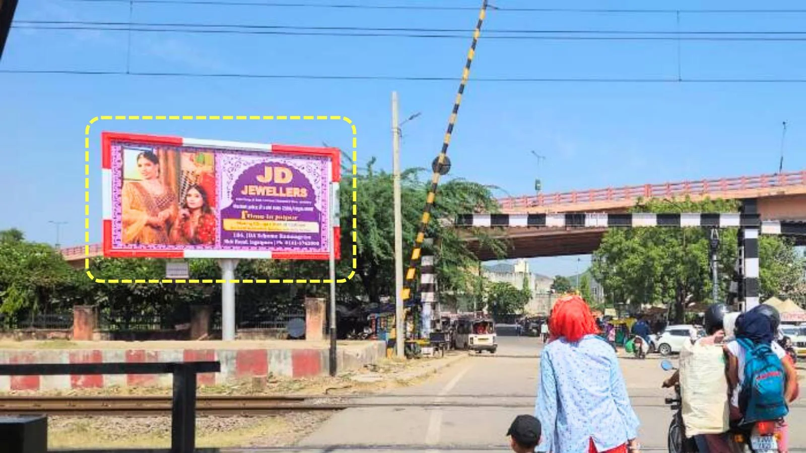 unipole at Jagatpura Phatak, Jaipur