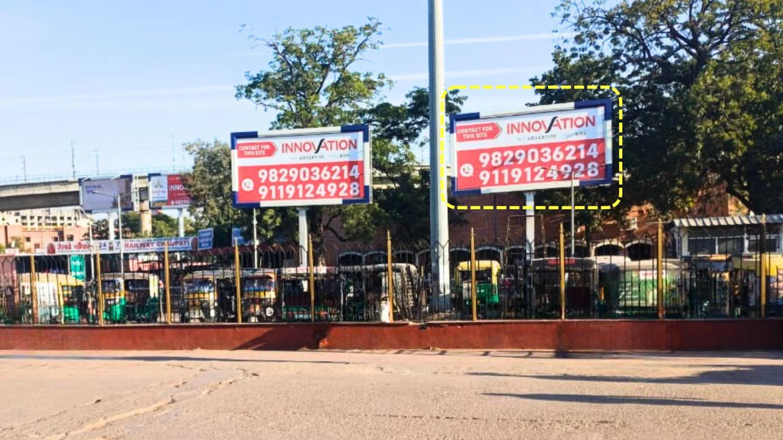 unipole at Railway Station Jaipur Junction Auto Parking, Jaipur