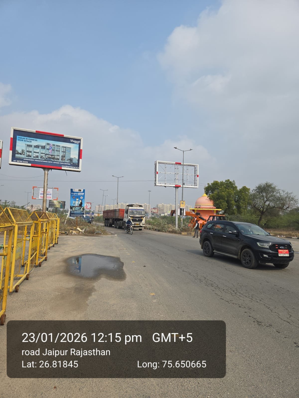 Unipole at Mahindra Sez Outside ICICI Bank fcg Ashiyana Umang, Jaipur